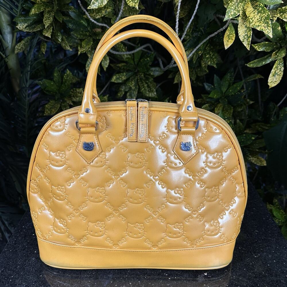 Hello Kitty satchel duffel bag rare Yellow Loungefly Sanrio 2012